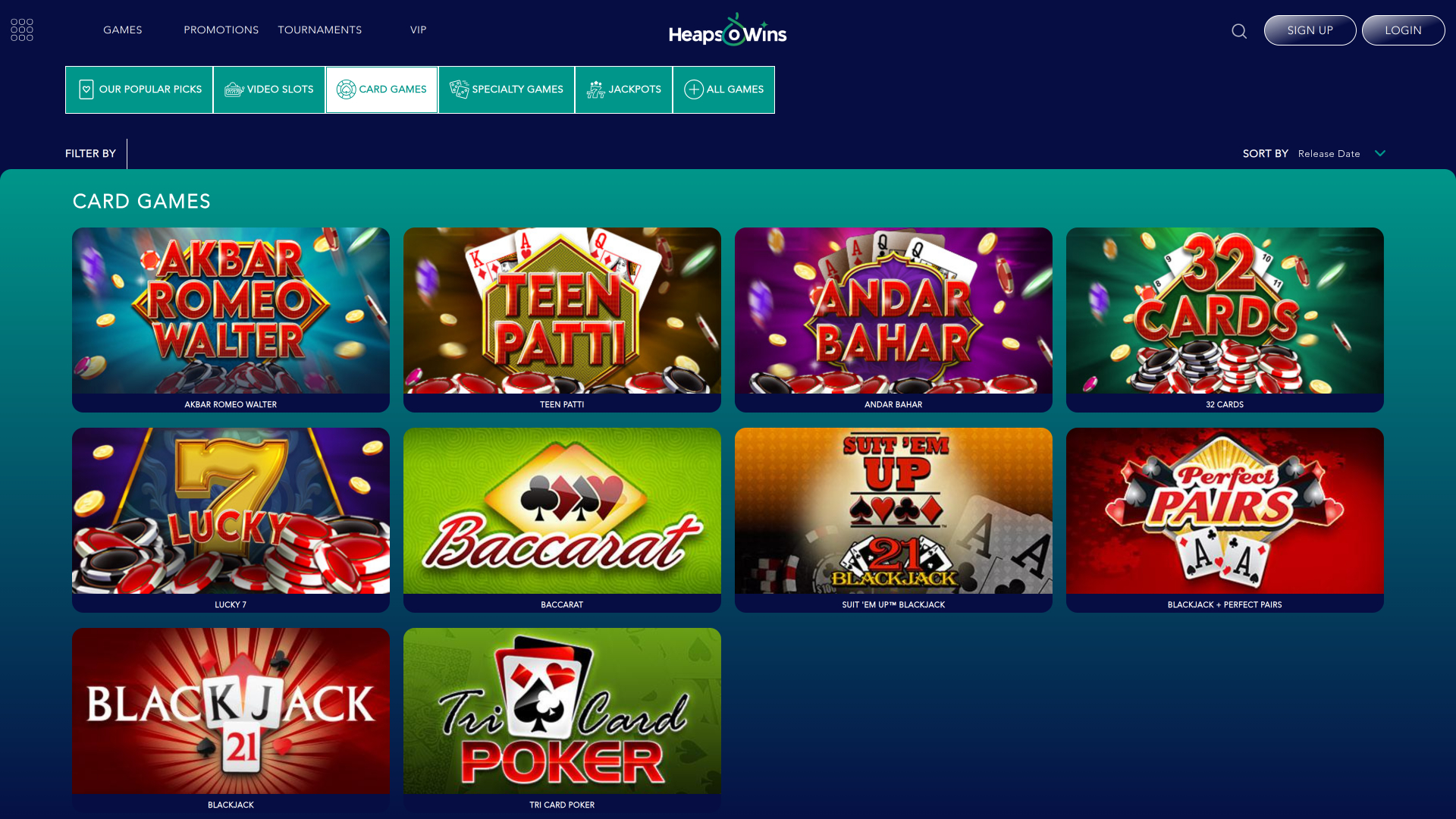 Heaps O Wins Casino VIP program overview